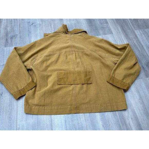 We The Free Viva Surplus Jacket Button Front Long Sleeve Canvas Brown Small NWT - Picture 11 of 11